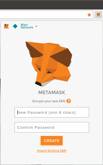 metamask enter password geth